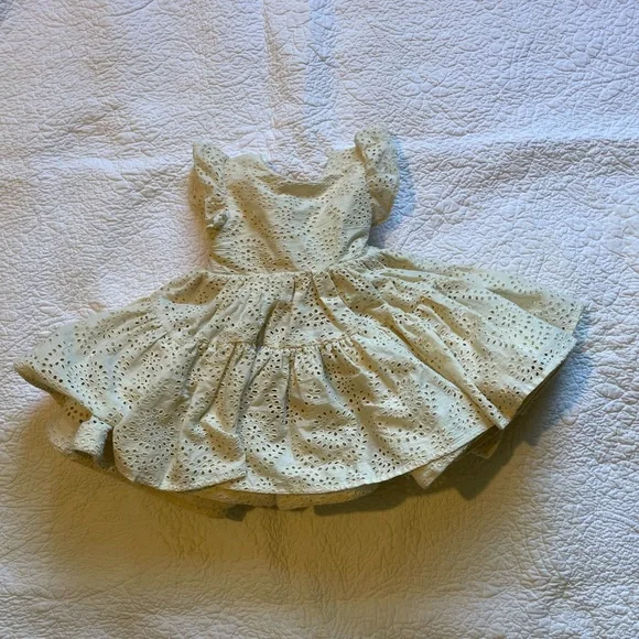 Ralph Lauren | Dresses | Ralph Lauren 3 T Holiday Collection Eyelet 0 Cotton  Dress | Poshmark